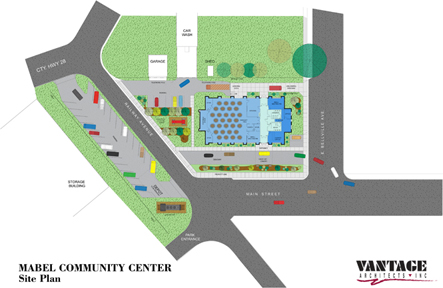 Mabel Community Center Site Plan